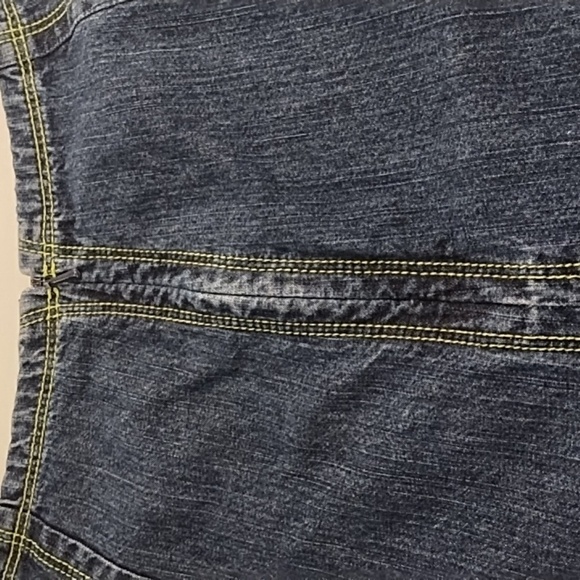 IE Denim Skirt with Green Stitching - Picture 8 of 11